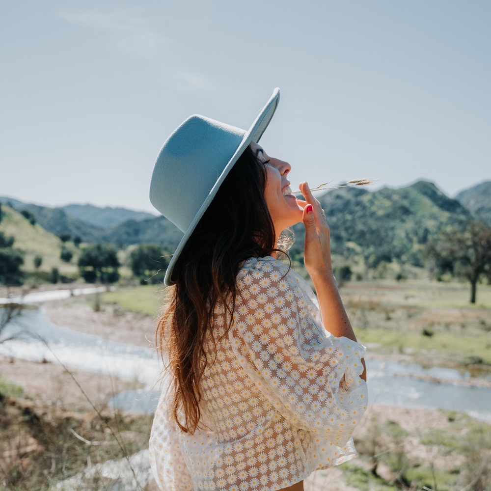 Sky Blue Women’s Fedora